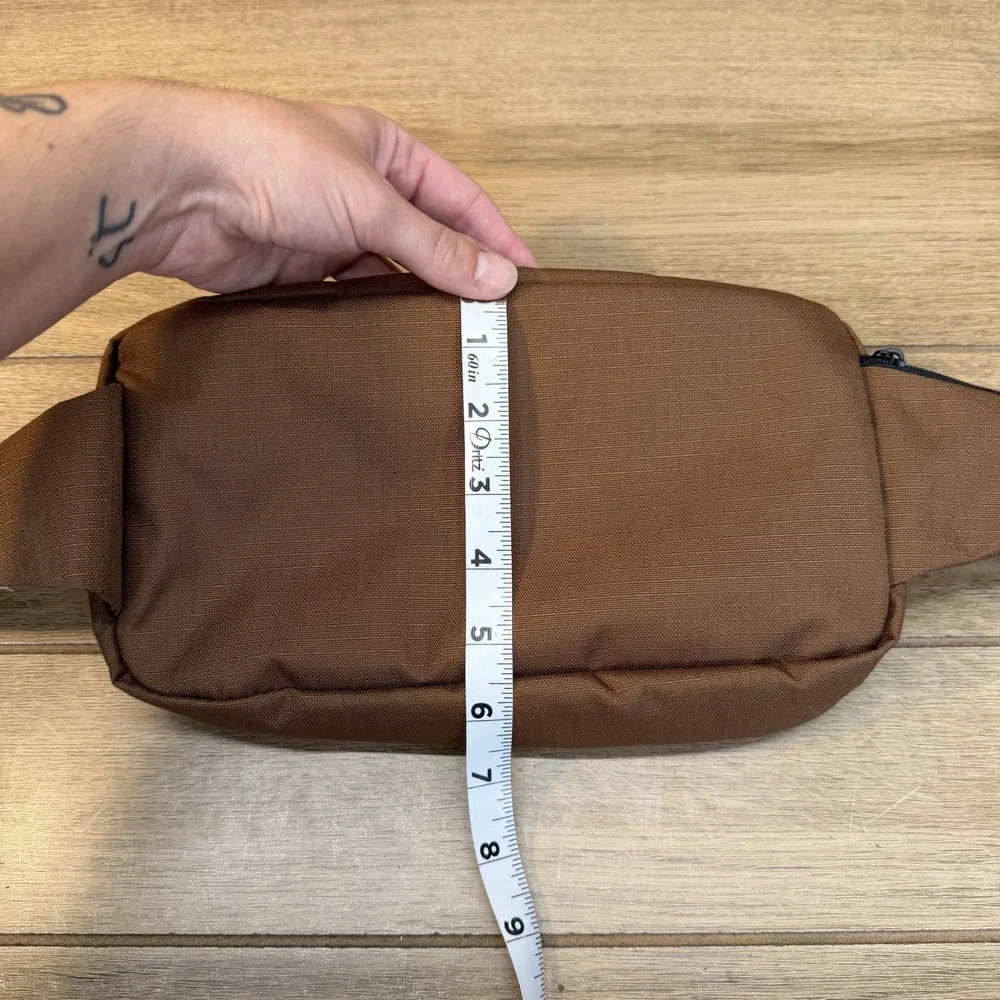 Adidas Rectangle 2.0 Crossbody Fanny Pack Waist Bag Preloved Brown/Black NWT